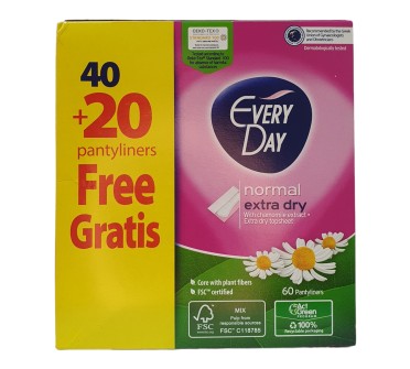 ДП ЕВРИДЕЙ ЕЖЕДНЕВНИ EXTRA DRY х 40+20 ПРОМО